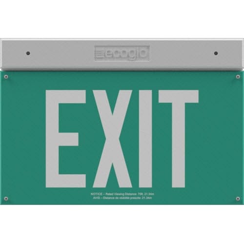 EXH Series Hybrid LED / Luminous Exit Signs: 75 Ft. Rated Visibility preview 1